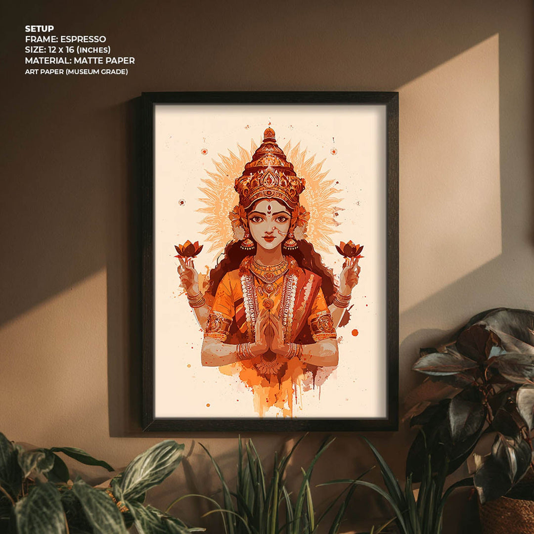 Mahalakshmi Painting – Goddess of Prosperity Wall Art
