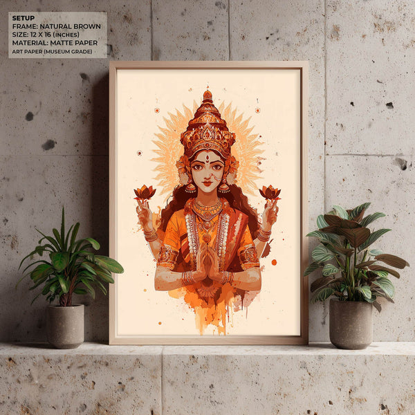 Mahalakshmi Painting – Goddess of Prosperity Wall Art