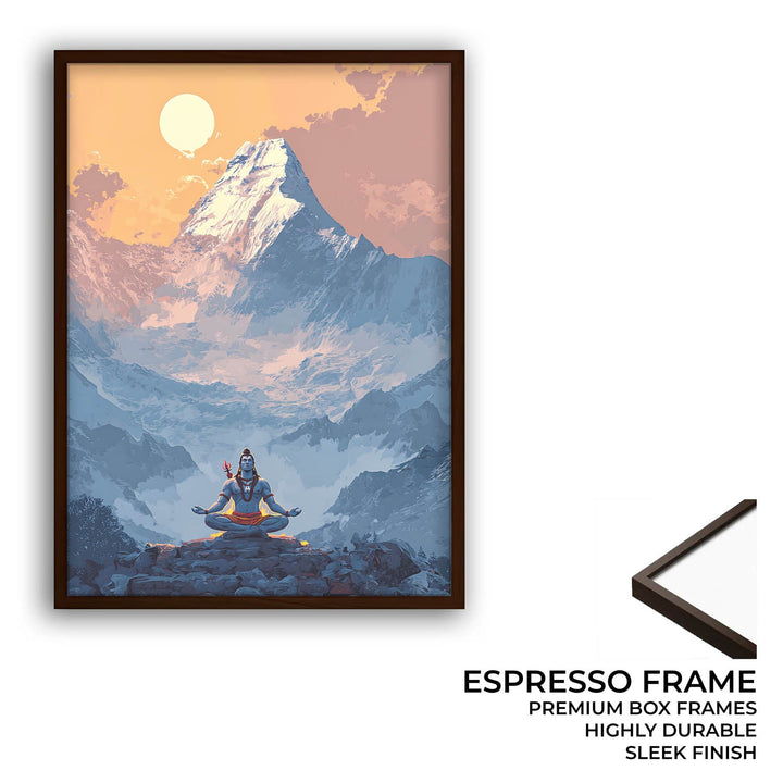 Meditating Lord Shiv in Himalayas - Vastu Painting