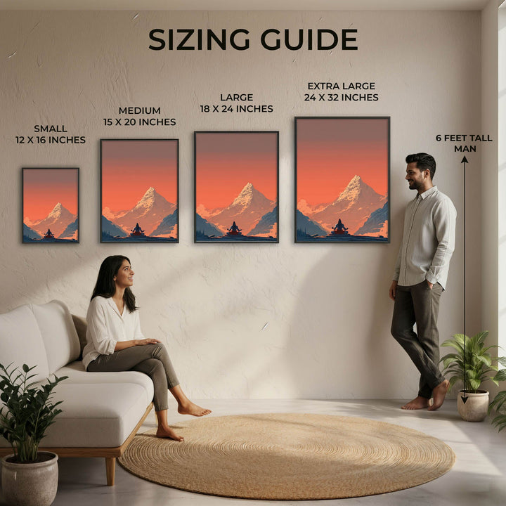 Meditating Lord Shiva in Himalaya - Vastu Painting