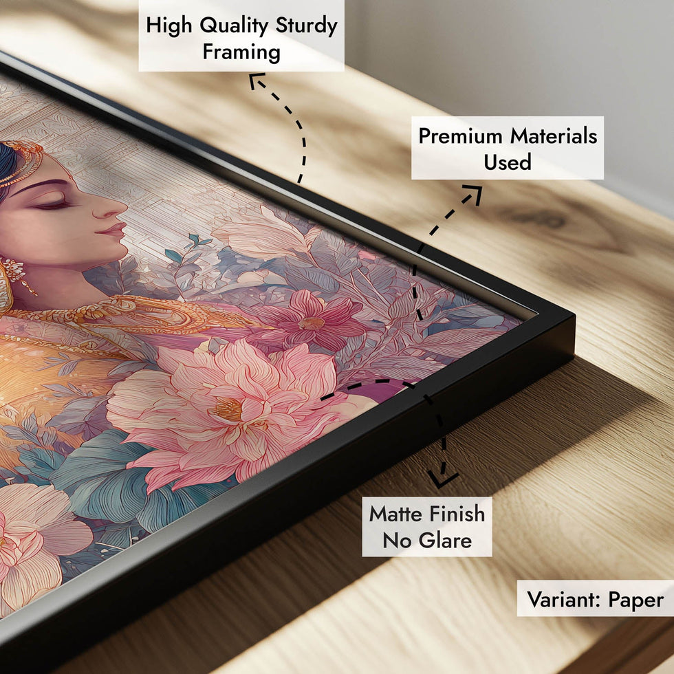 Radha Krishna Divine Painting – Vastu Wall Art