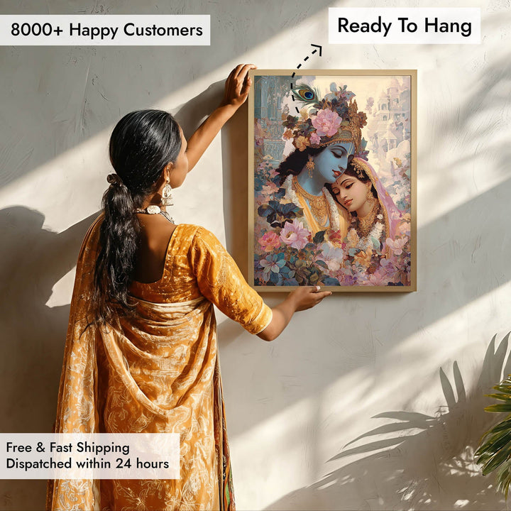 Radha Krishna Painting – Vastu Wall Art for Home