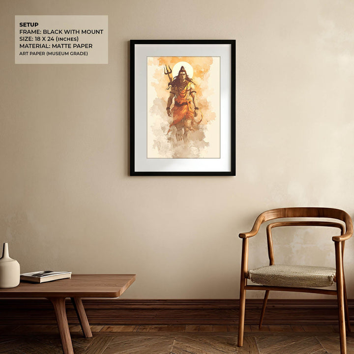 Radiant Shiv Painting – Mahadev Wall Art