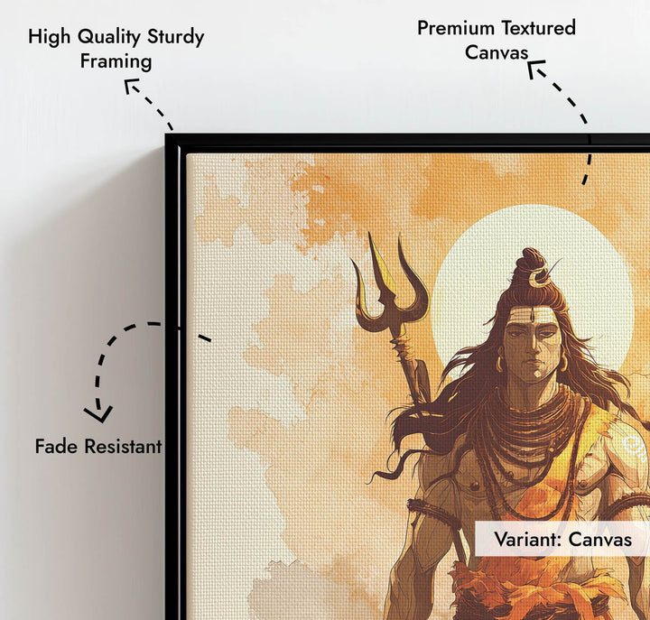 Radiant Shiv Painting – Mahadev Wall Art