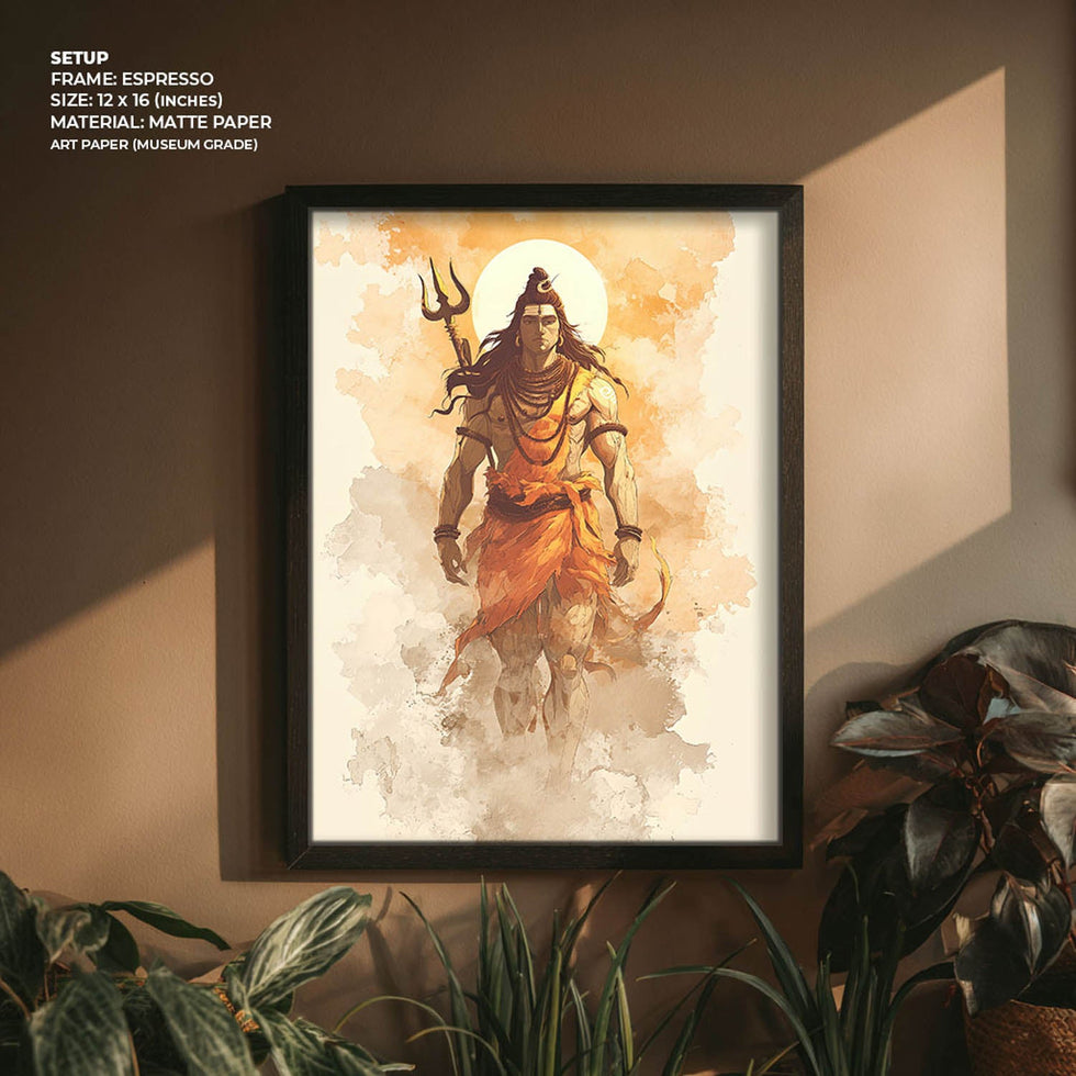 Radiant Shiv Painting – Mahadev Wall Art