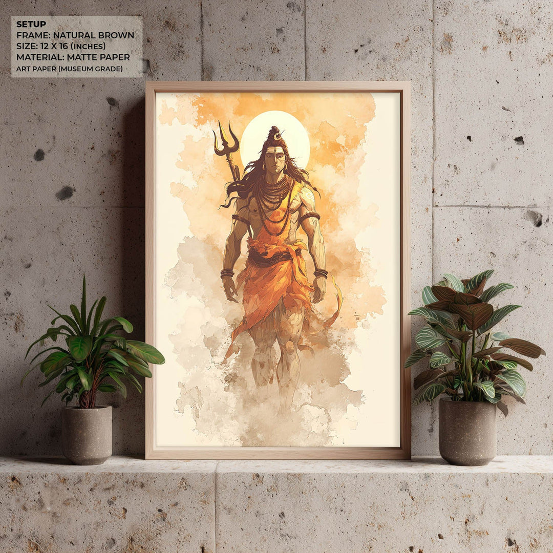 Radiant Shiv Painting – Mahadev Wall Art