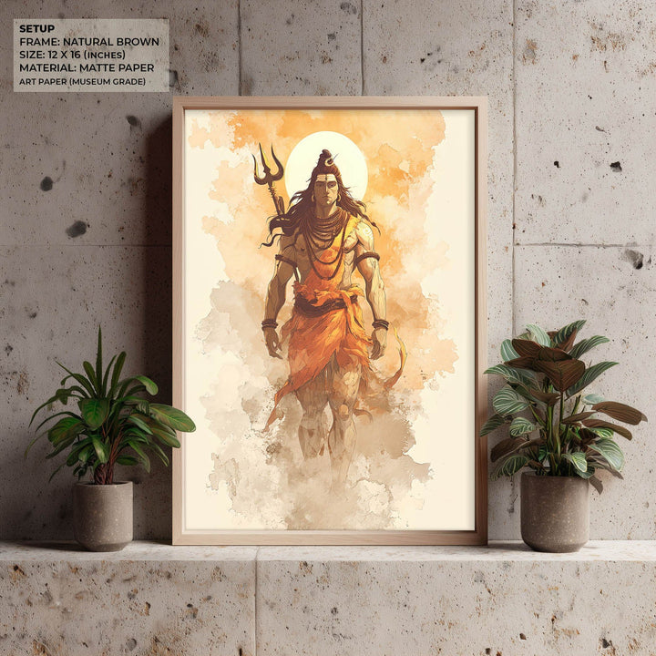 Radiant Shiv Painting – Mahadev Wall Art
