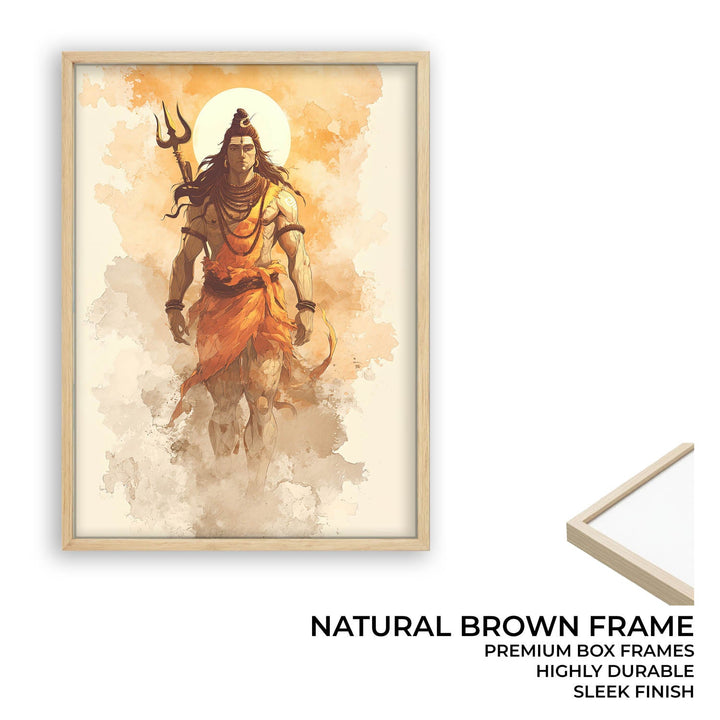 Radiant Shiv Painting – Mahadev Wall Art