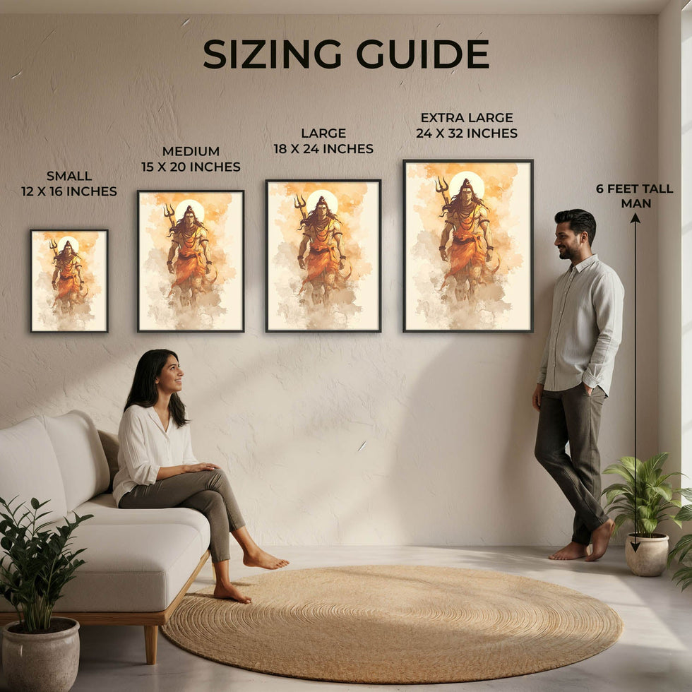 Radiant Shiv Painting – Mahadev Wall Art