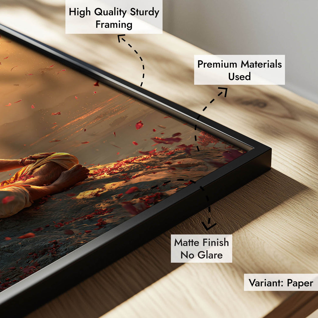 Sankat Mochan Hanuman Meditation Painting – Vastu Wall Art