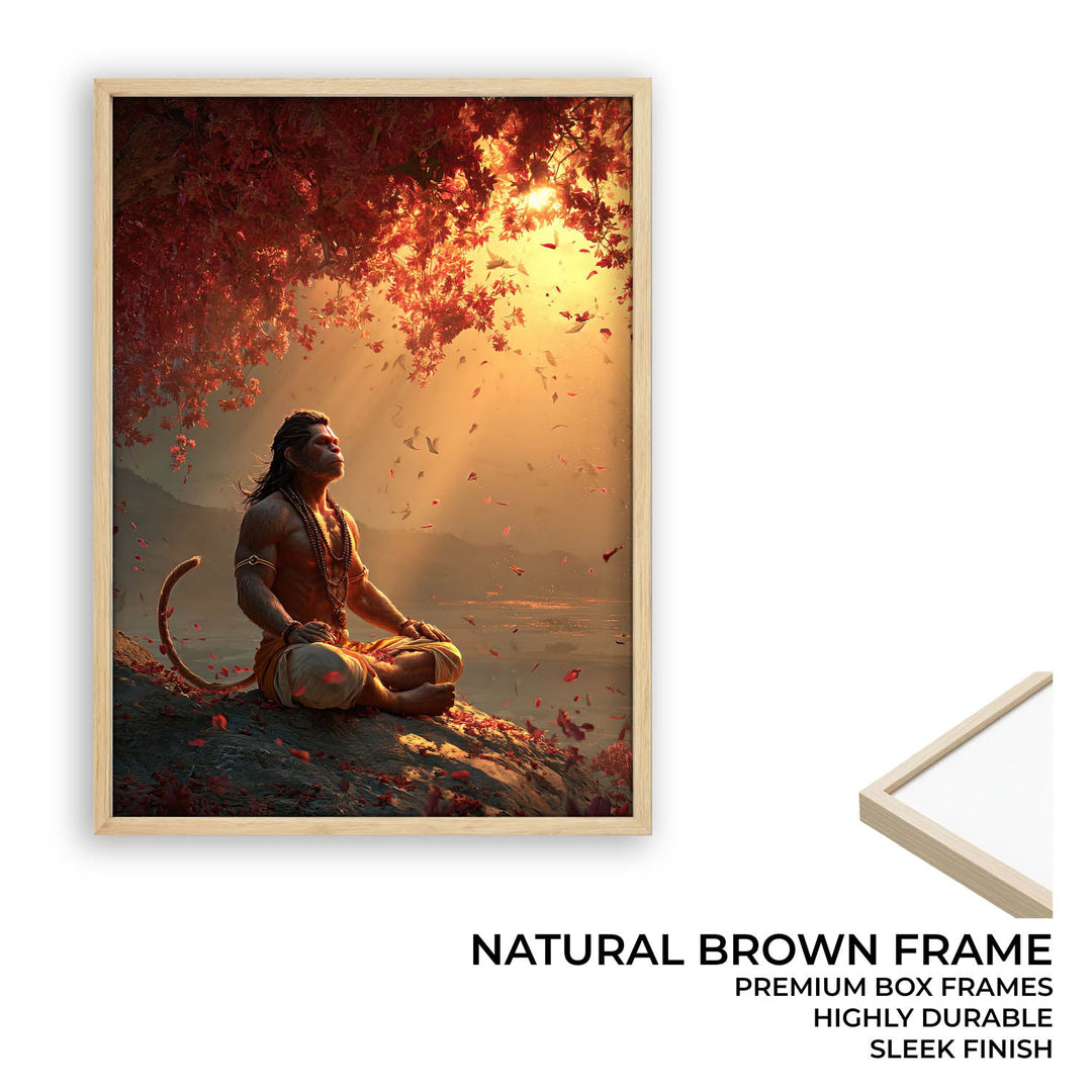 Sankat Mochan Hanuman Meditation Painting – Vastu Wall Art