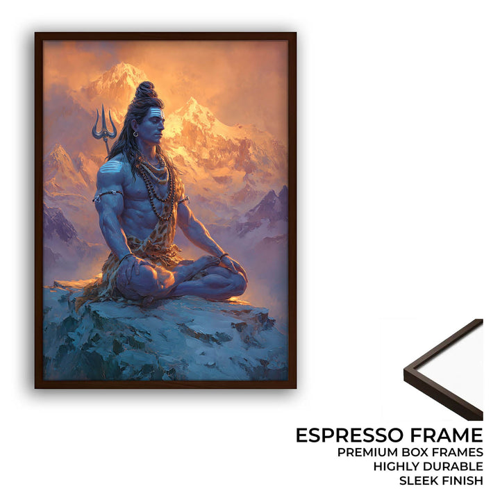 Shiv Meditation Painting – Lord Shiva Wall Art