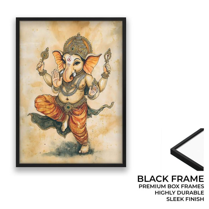Bal Ganesh Dancing - Vastu Painting