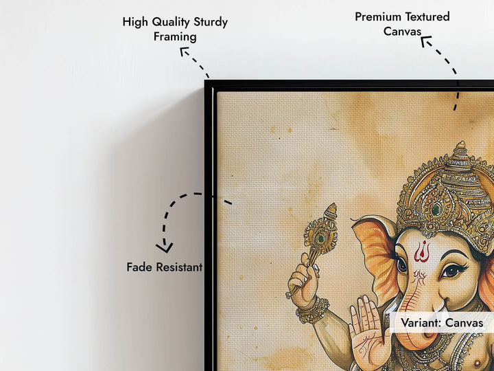 Bal Ganesh Dancing - Vastu Painting