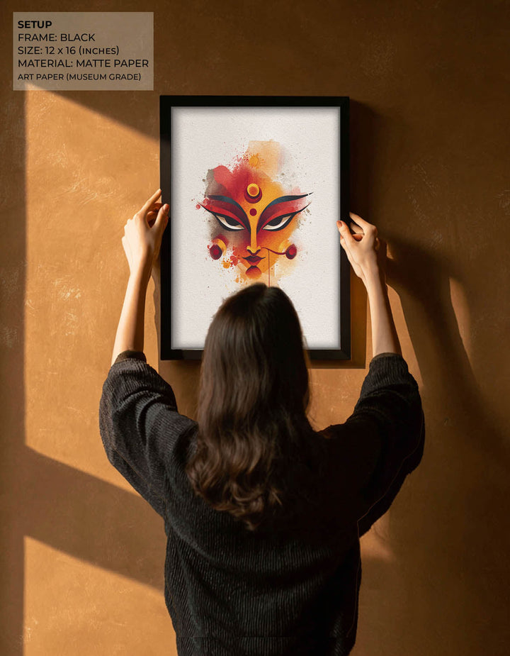 Durga Shakti Painting – Divine Goddess Wall Art
