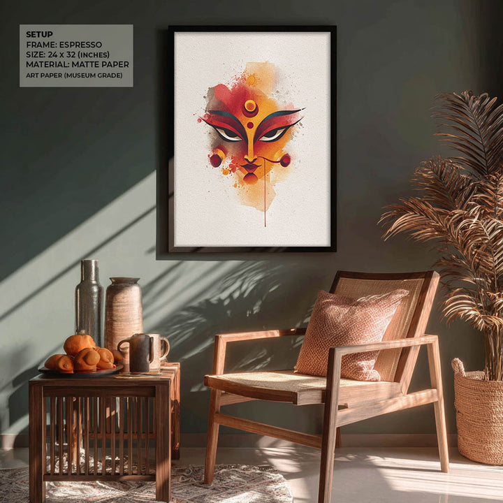 Durga Shakti Painting – Divine Goddess Wall Art