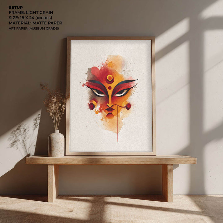 Durga Shakti Painting – Divine Goddess Wall Art