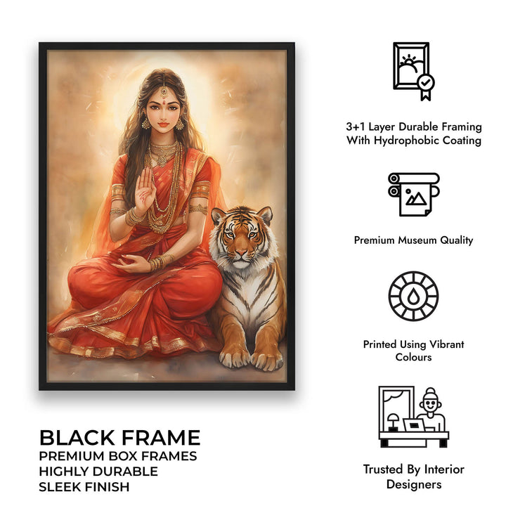 Goddess Durga Blessing - Vastu Painting