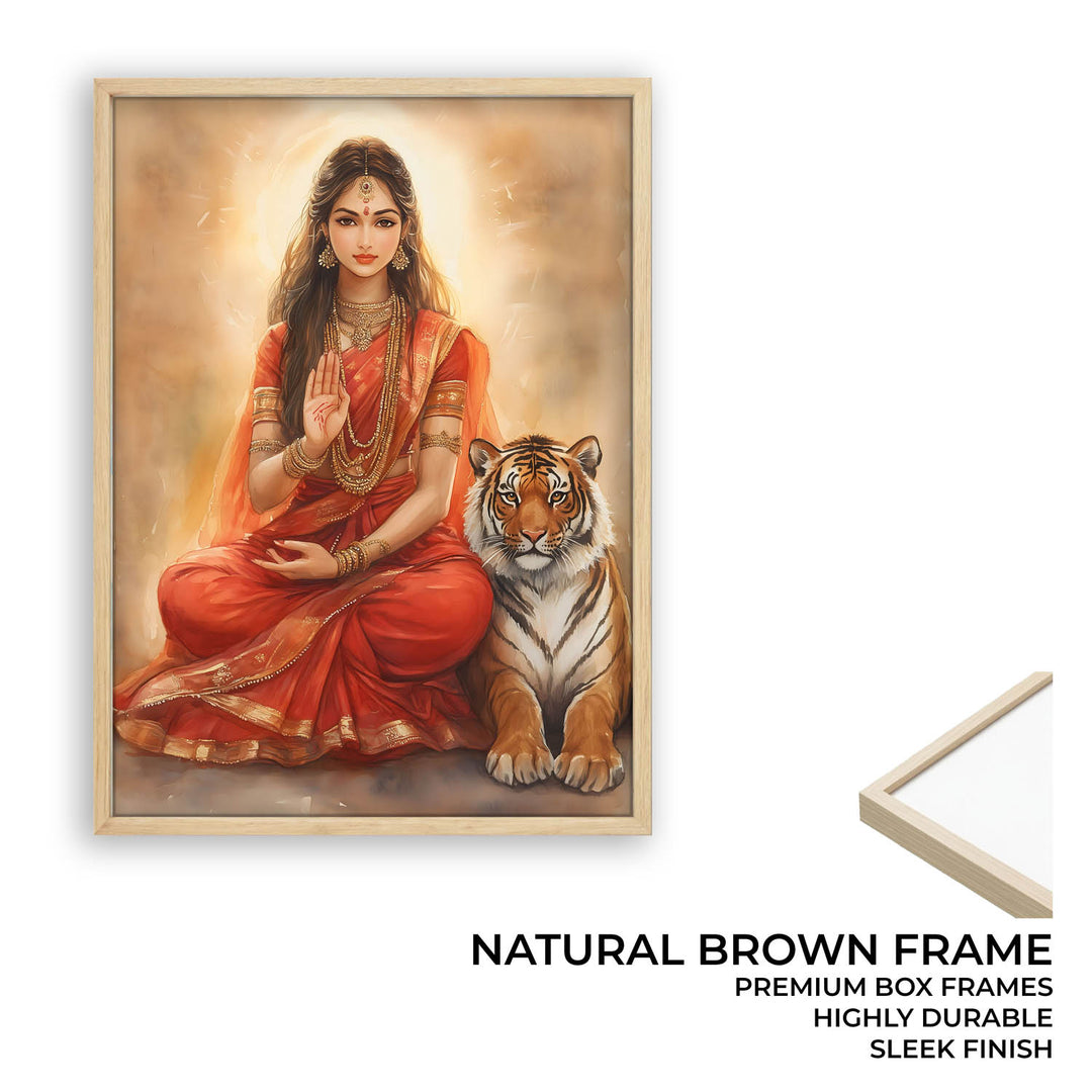 Goddess Durga Blessing - Vastu Painting