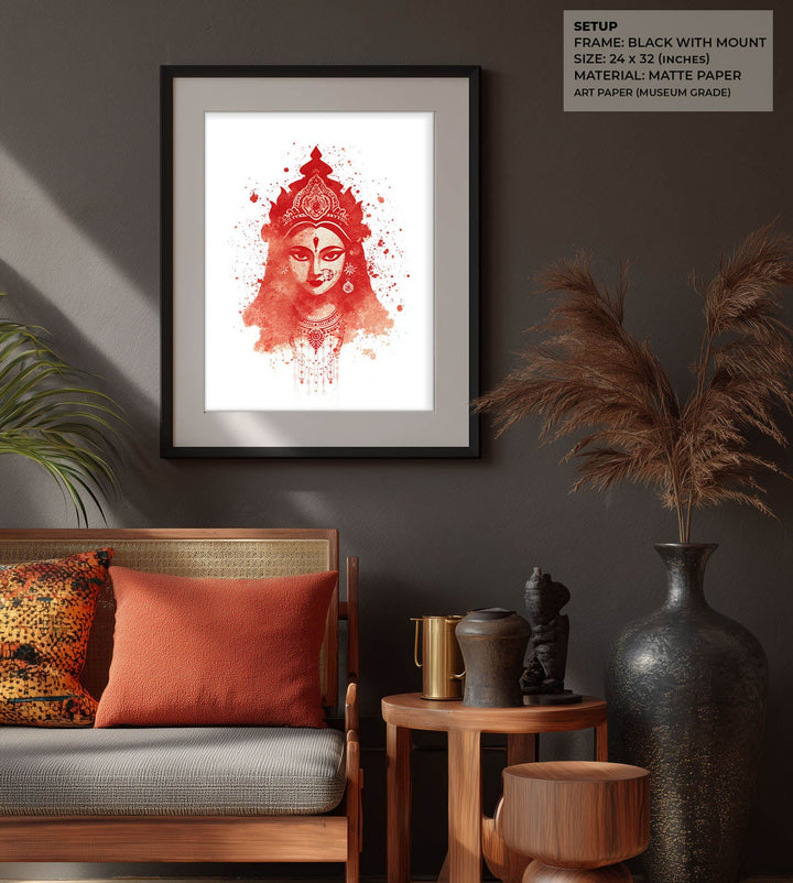 Goddess Durga Wall Art – Devi Shakti Painting