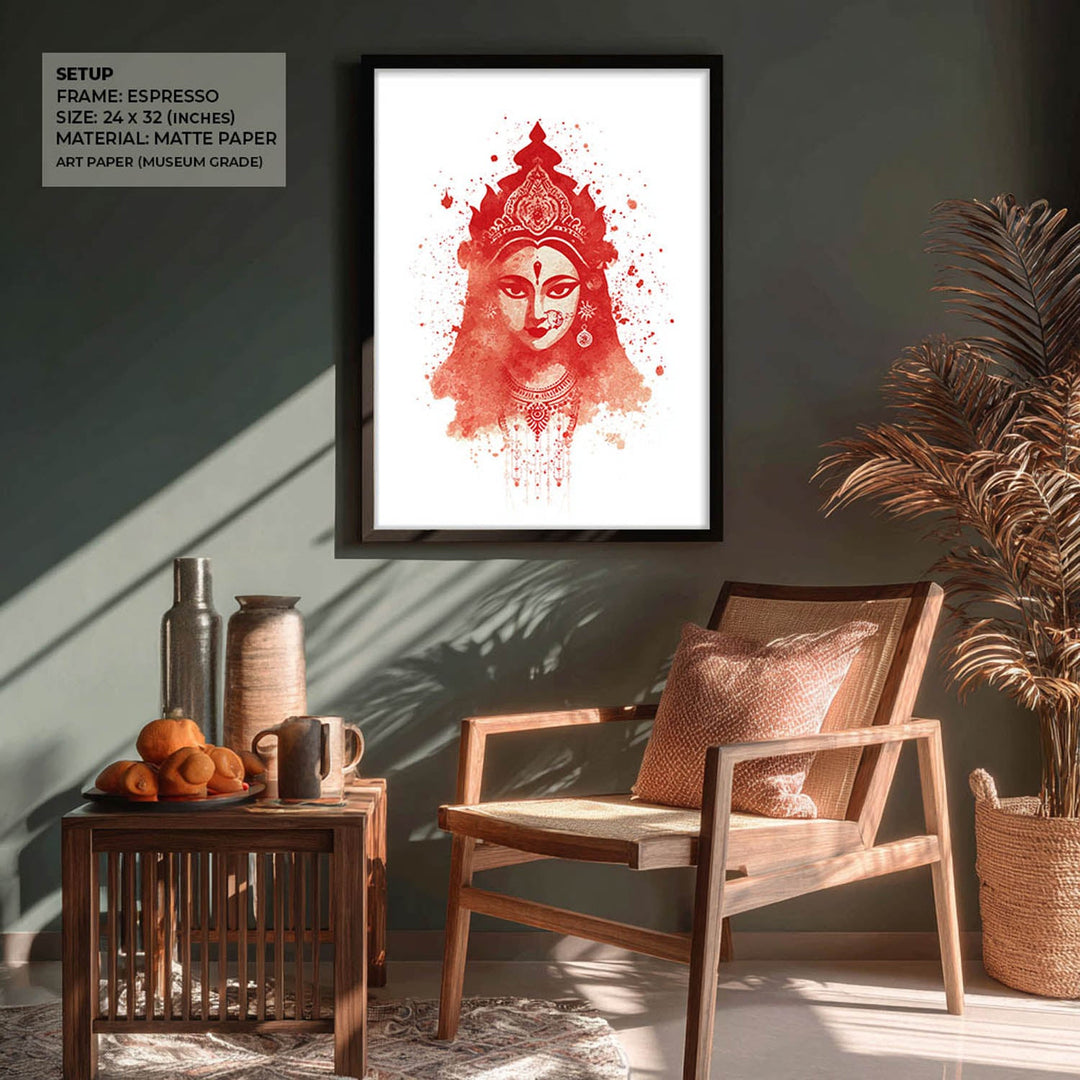 Goddess Durga Wall Art – Devi Shakti Painting