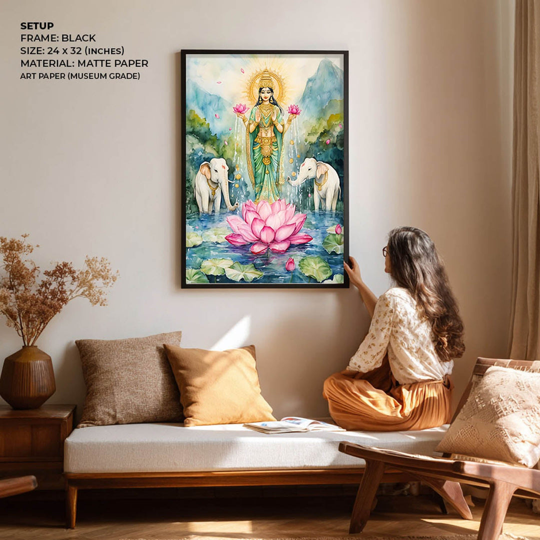 Goddess Gaj Lakshmi - Vastu Painting