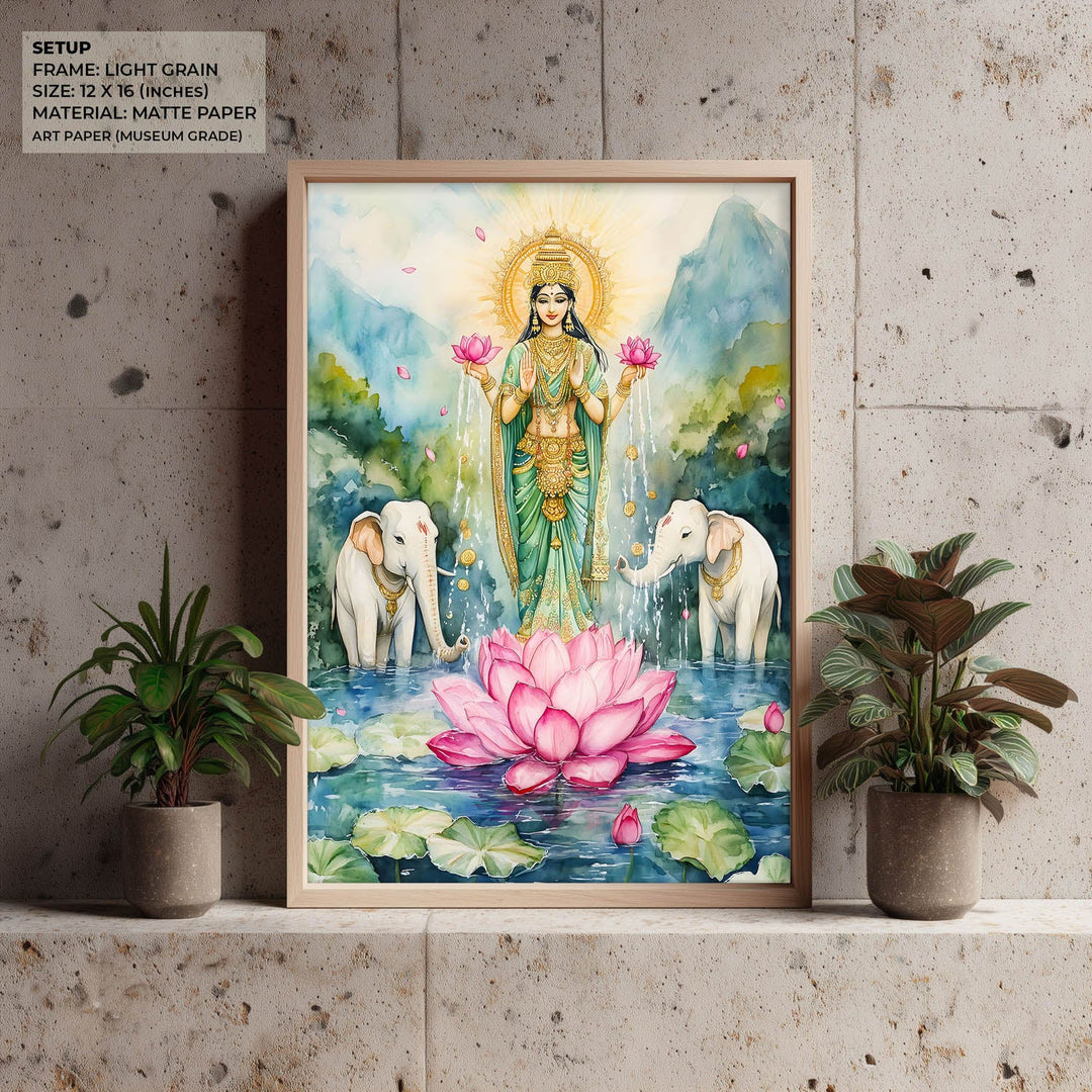 Goddess Gaj Lakshmi - Vastu Painting