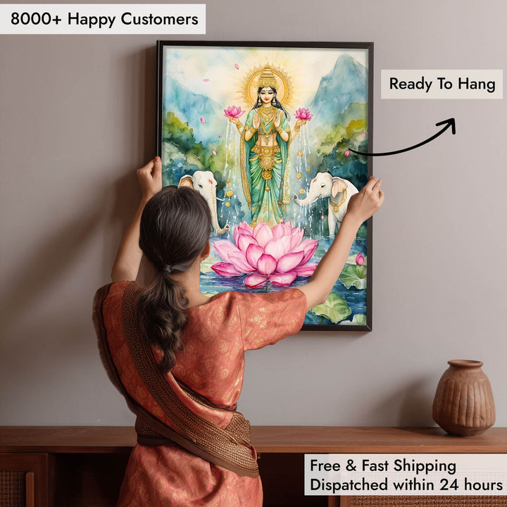 Goddess Gaj Lakshmi - Vastu Painting