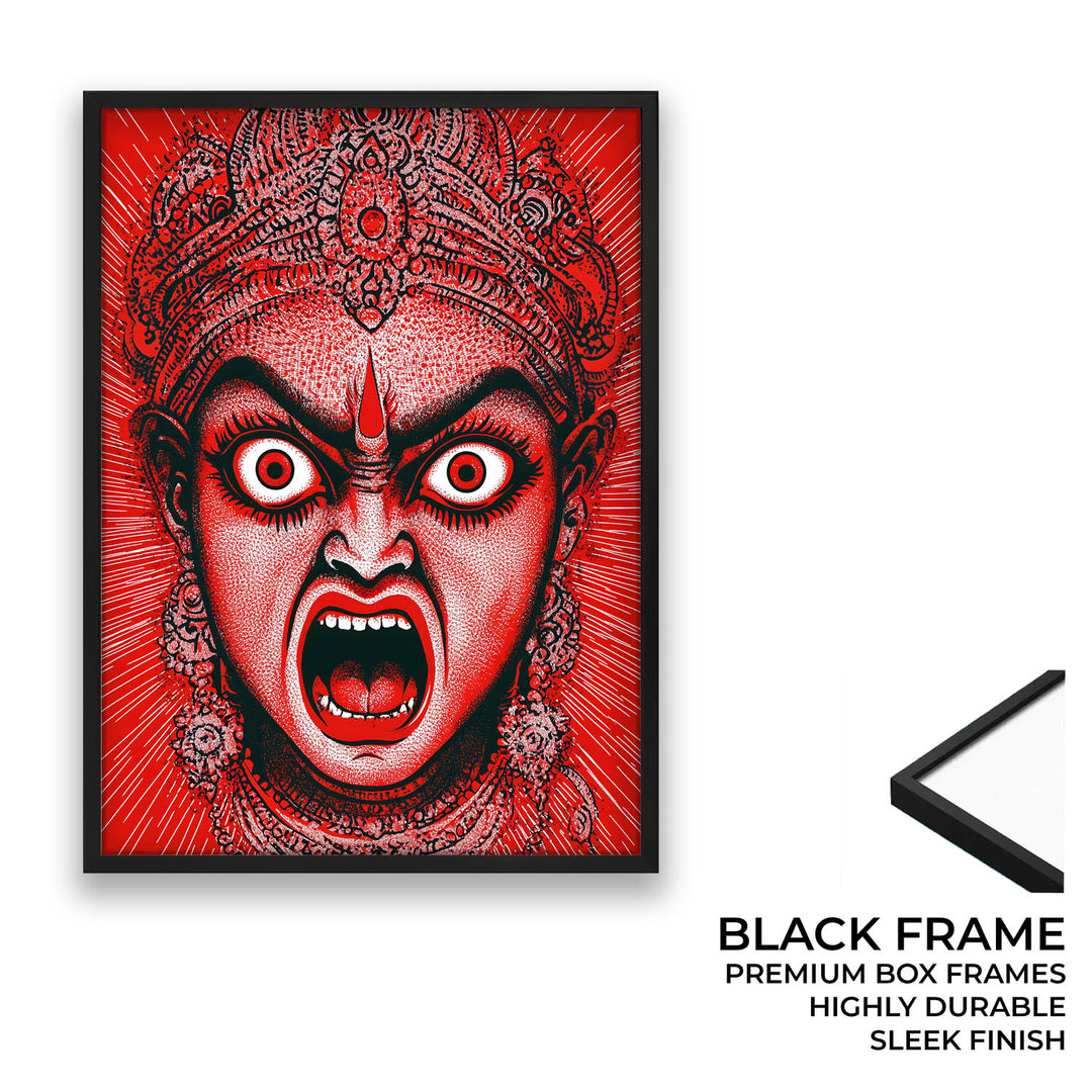 Goddess Kali Angry - Vastu Painting
