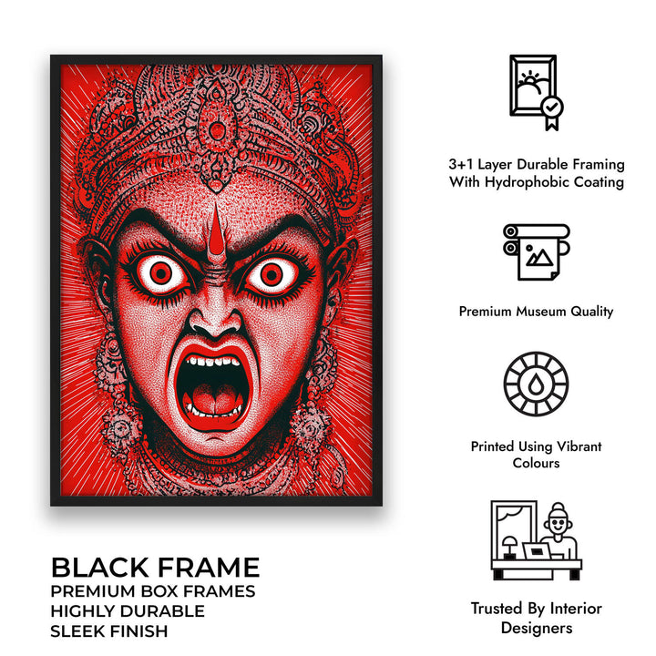 Goddess Kali Angry - Vastu Painting