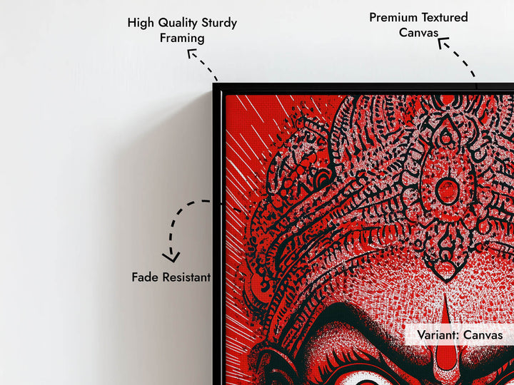 Goddess Kali Angry - Vastu Painting