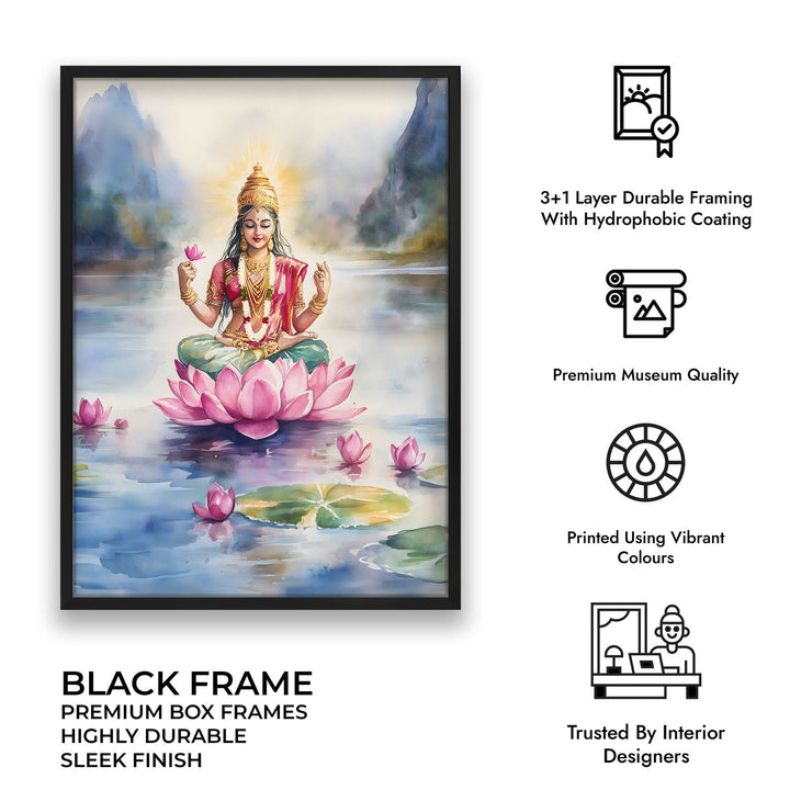 Goddess Lakshmi in Lake - Vastu Painting