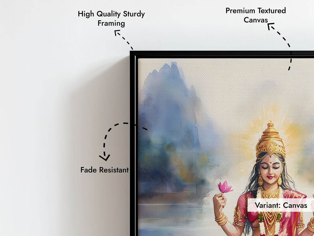 Goddess Lakshmi in Lake - Vastu Painting