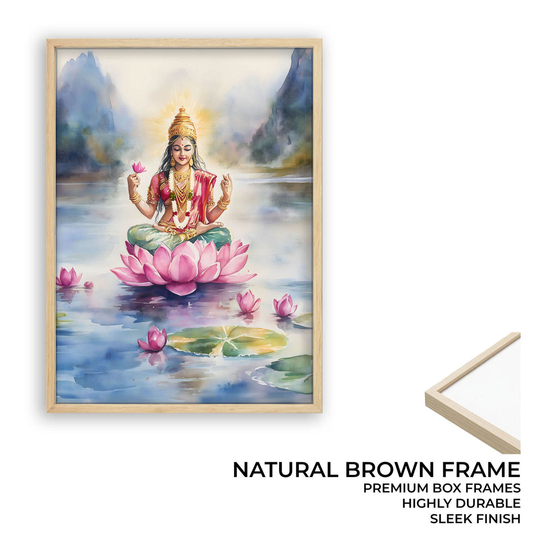 Goddess Lakshmi in Lake - Vastu Painting