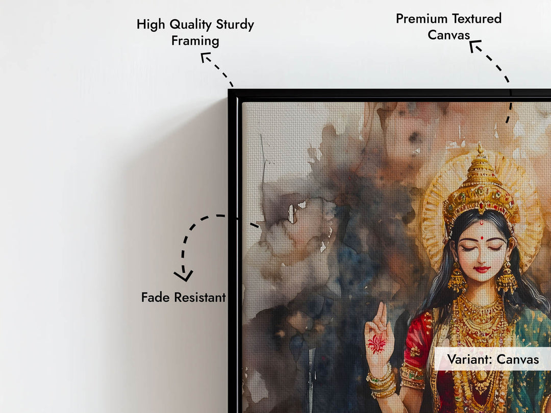 Goddess Laxmi amongst Lotuses - Vastu Painting