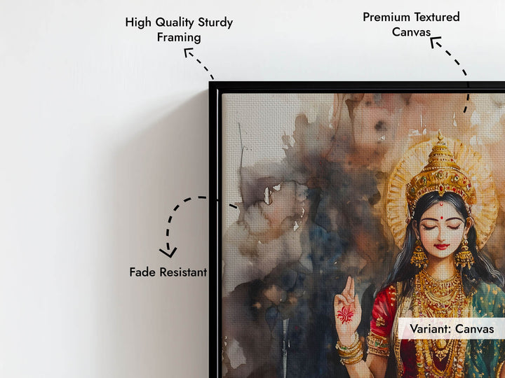 Goddess Laxmi amongst Lotuses - Vastu Painting