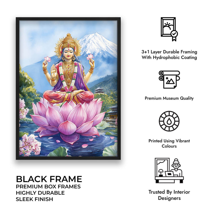 Goddess Laxmi in Himalaya - Vastu Painting