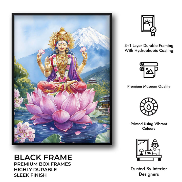 Goddess Laxmi in Himalaya - Vastu Painting
