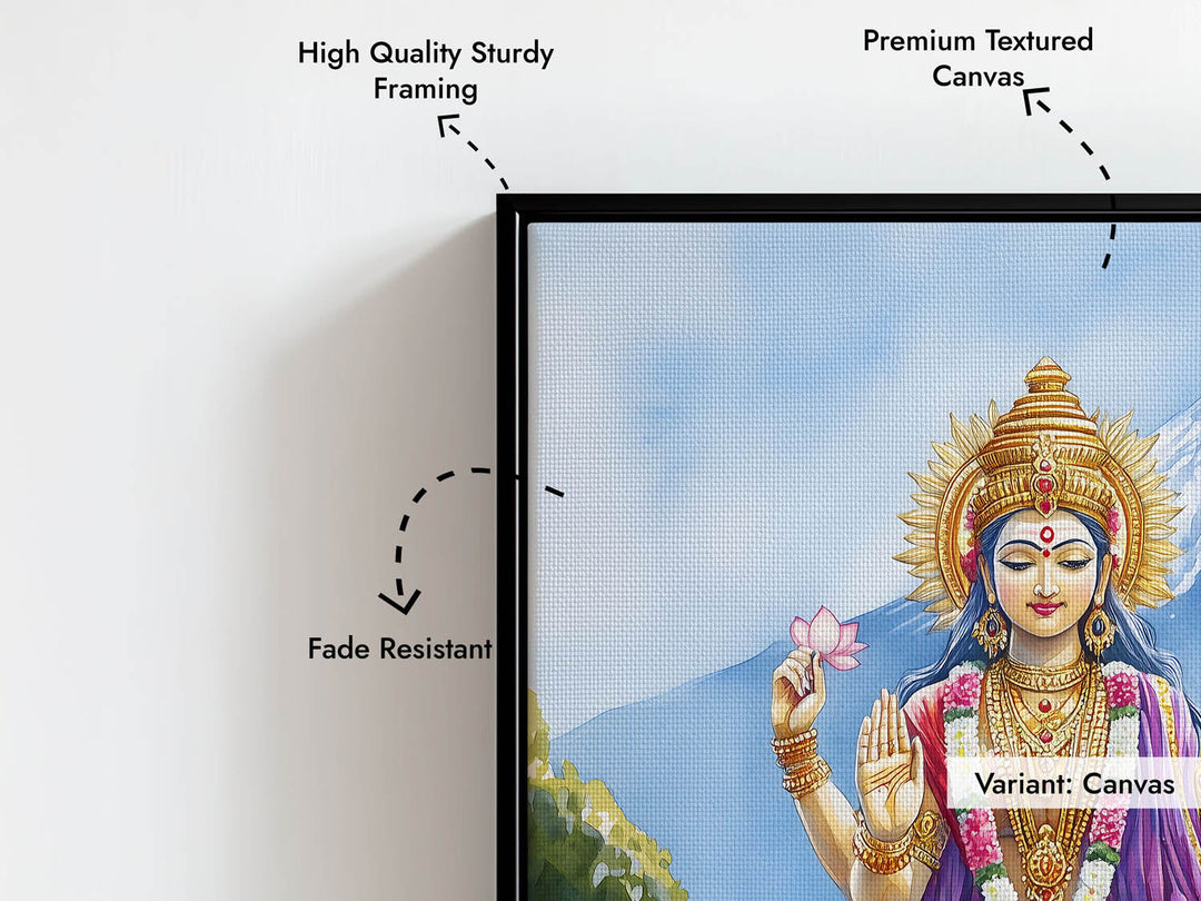 Goddess Laxmi in Himalaya - Vastu Painting