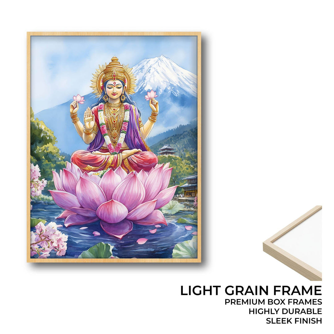 Goddess Laxmi in Himalaya - Vastu Painting