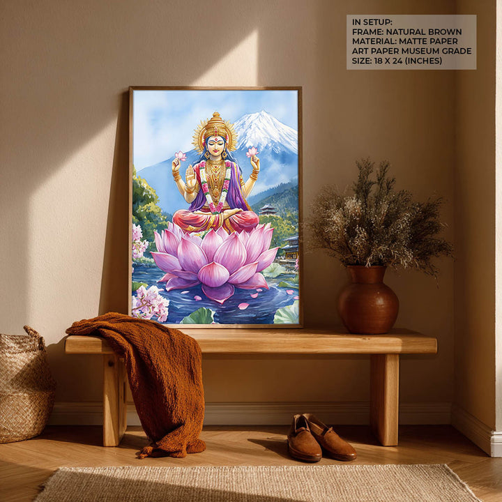 Goddess Laxmi in Himalaya - Vastu Painting