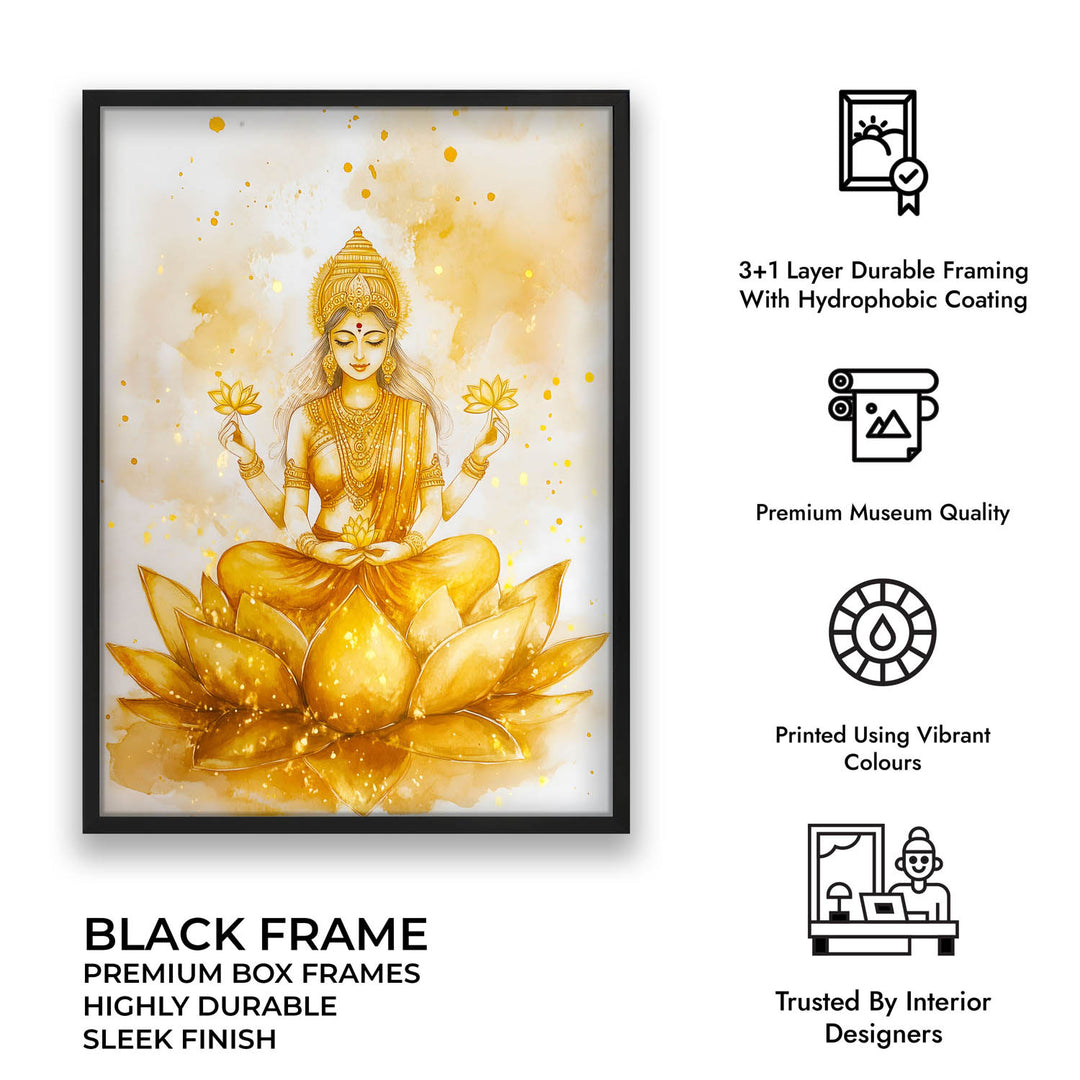 Goddess Laxmi on Lotus - Vastu Painting