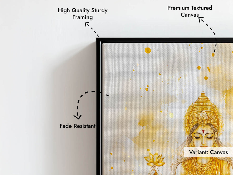 Goddess Laxmi on Lotus - Vastu Painting