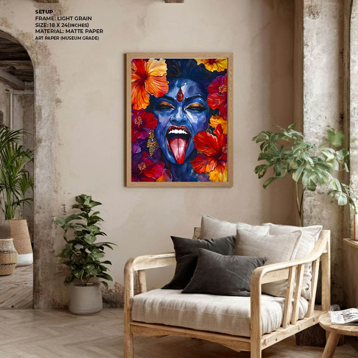 Goddess MahaKali  - Vastu Painting