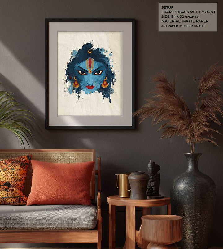 Kali Devi Painting – Fierce Goddess Wall Art