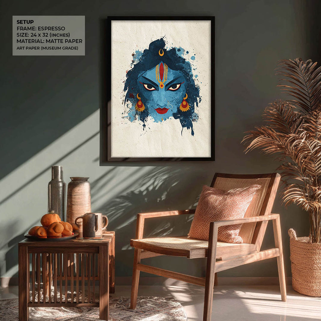 Kali Devi Painting – Fierce Goddess Wall Art
