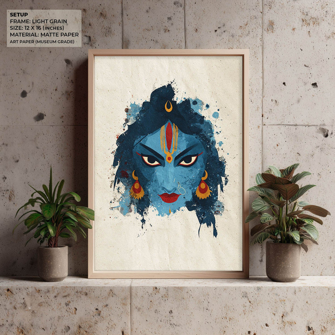 Kali Devi Painting – Fierce Goddess Wall Art