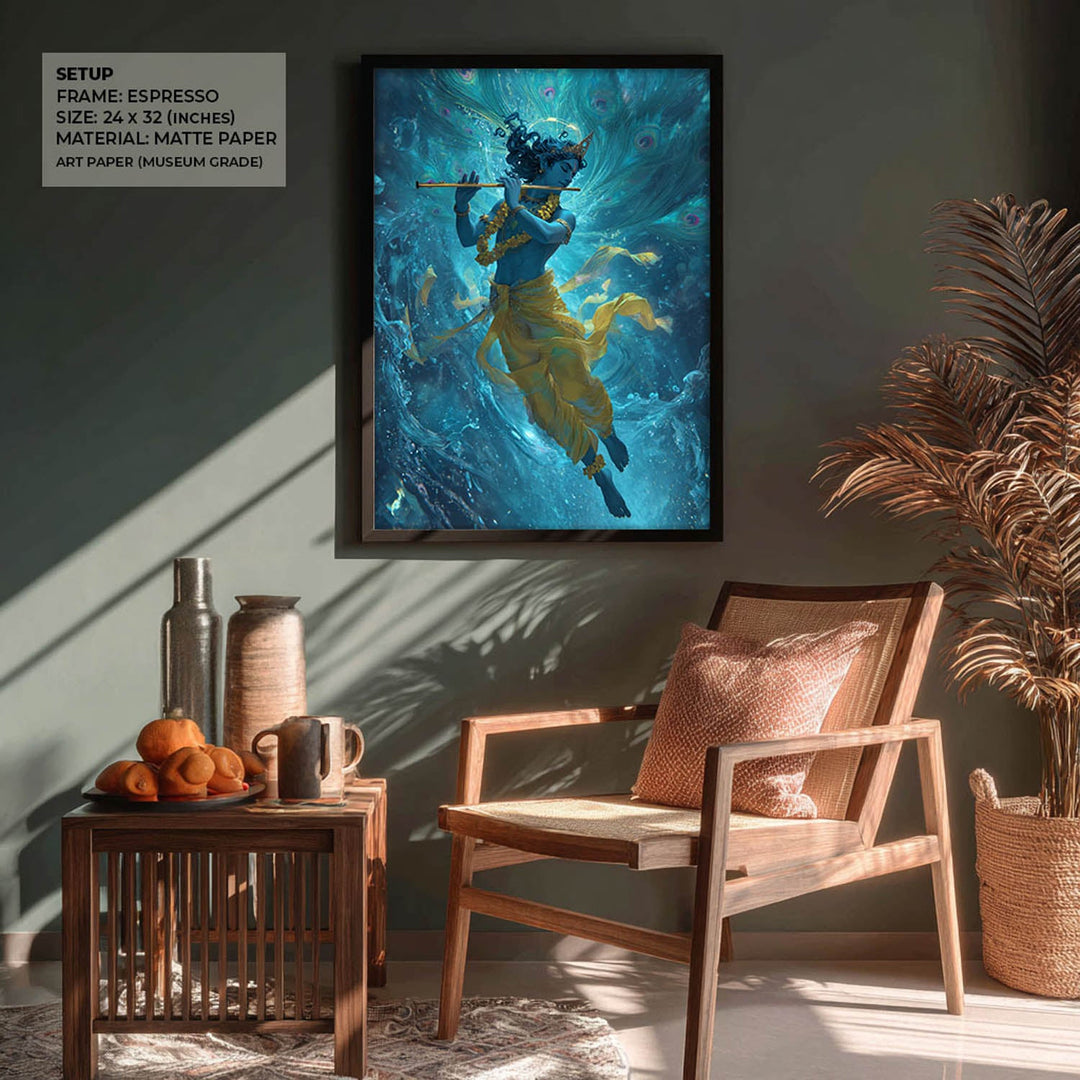 Krishn Painting – Flute Wall Art