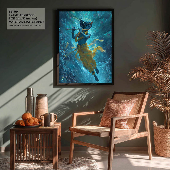 Krishn Painting – Flute Wall Art