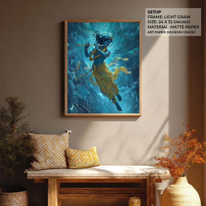 Krishn Painting – Flute Wall Art